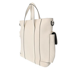 Louis Vuitton Bag White Monogram Leather Taurillon Tote Christopher